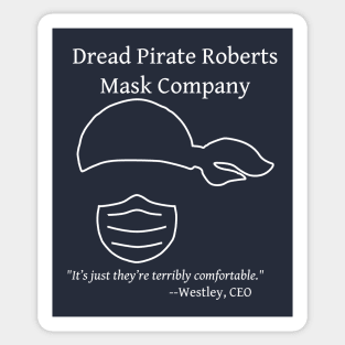 Dread Pirate Mask Company Sticker